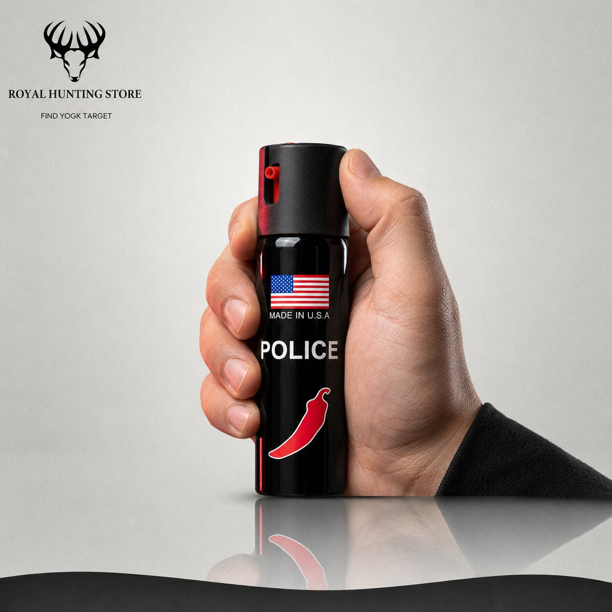 Police Grade Pepper Spray Made in USA Self Defense Spray Royal Hunting Store