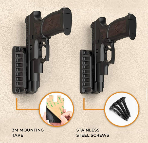 Magnetic Quick Draw Gun Mount – Strong Magnetic Pistol Holder