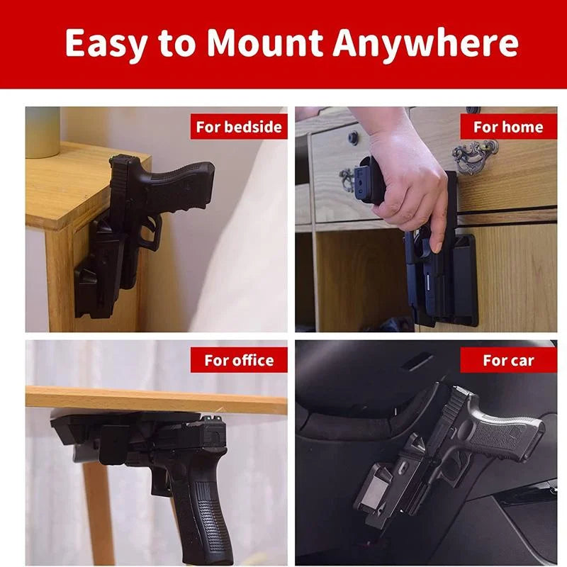 Magnetic Quick Draw Gun Mount – Strong Magnetic Pistol Holder