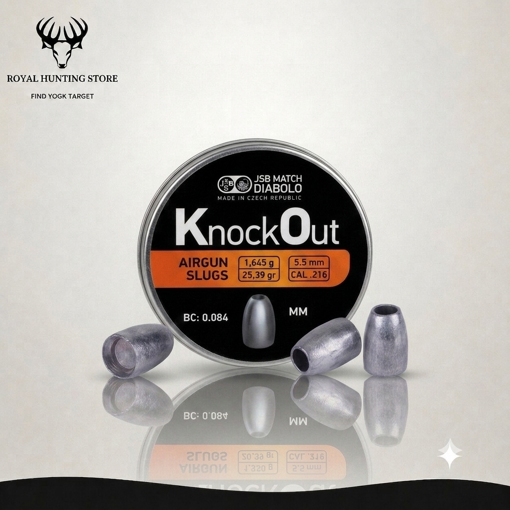 JSB KnockOut Slugs .216 (25.39 grains) Royal Hunting Store
