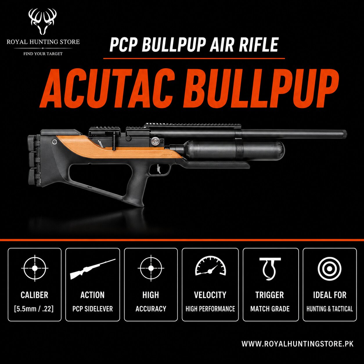 Nova Vista Acutac Bullpup PCP AIR RIFLE