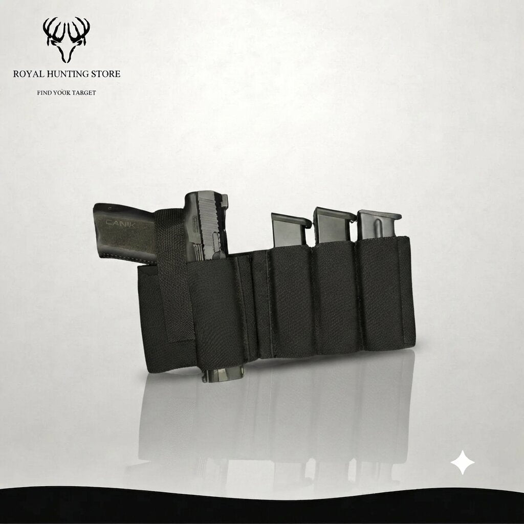 Tactical Elastic Belly Band Holster with Magazine Pouches Royal Hunting Store