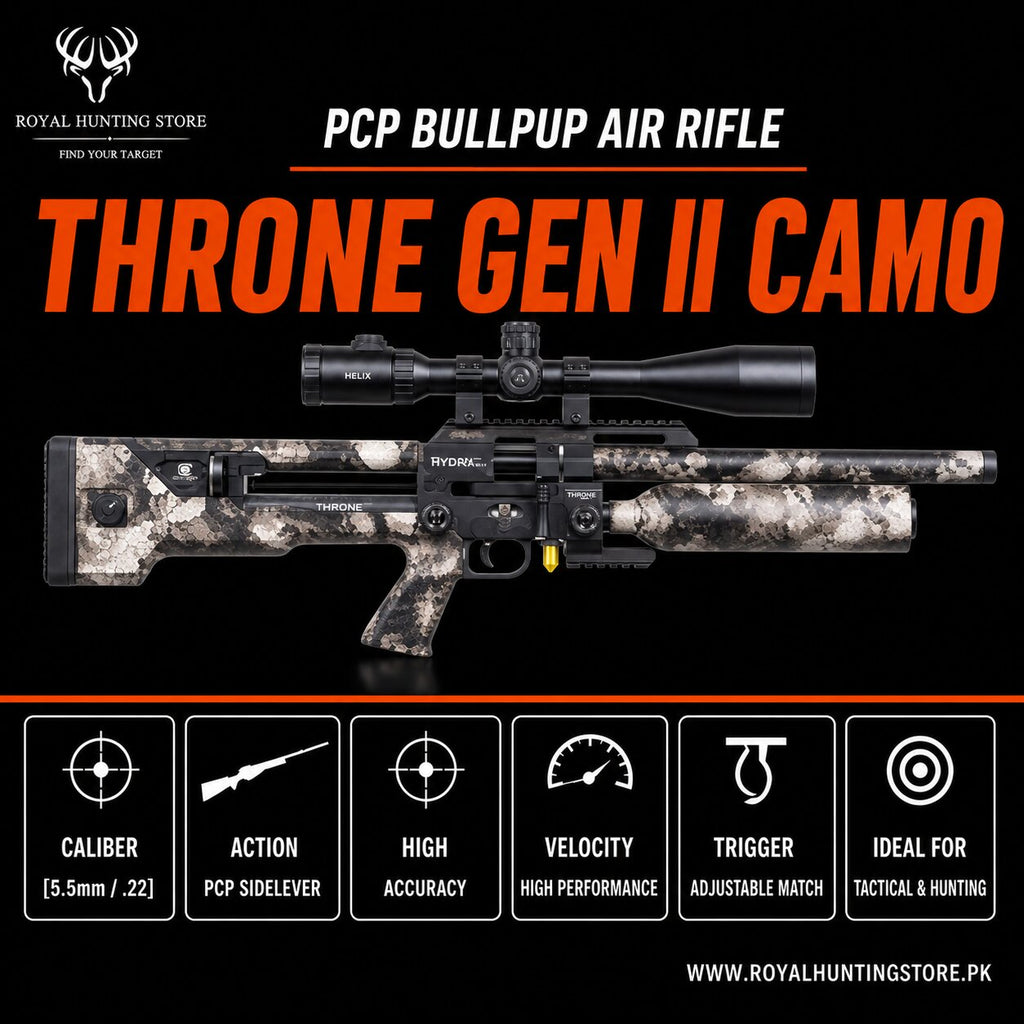 Reximex Throne Gen II CAMO/SKULL PCP AIR RIFLE