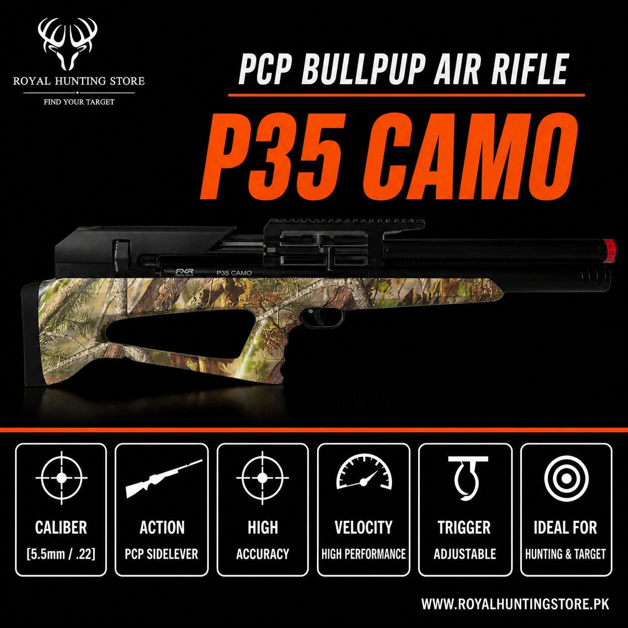 Snowpeak P35 CAMO PCP AIR RIFLE